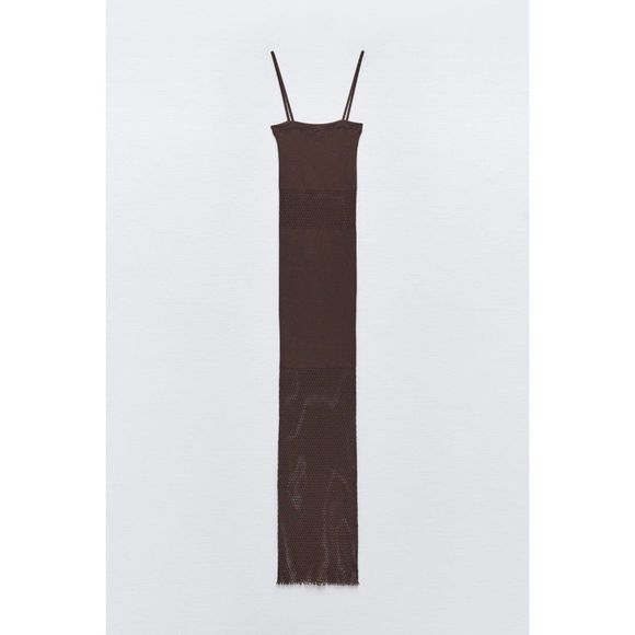 ZARA SEAMLESS FITTED MESH DRESS size x-small small - Picture 9 of 10